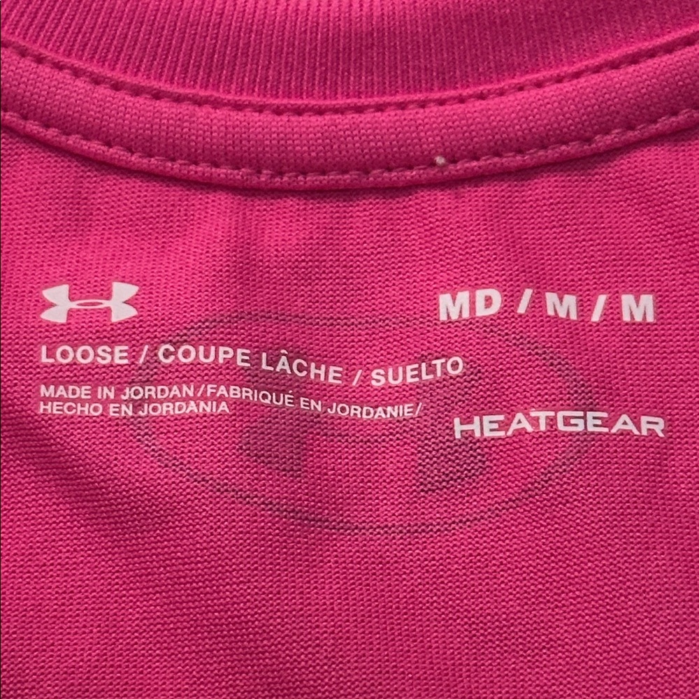 UNDER ARMOUR Hot Pink Womens Work Out Racerback Tank Size M - Picture 3 of 5
